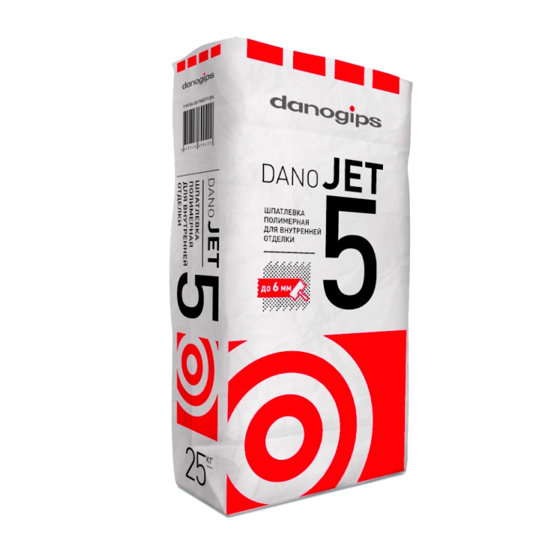 Шпаклевка финишная полимерная Danogips Dano Jet 5, 25 кг