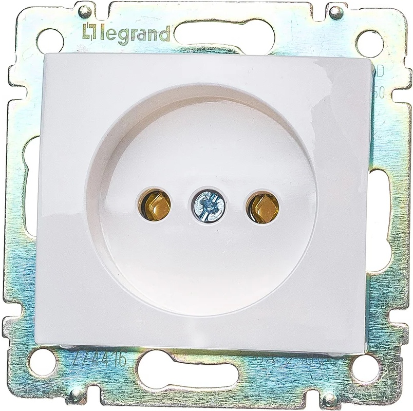 Розетка с/у Valena 694268, 1 гнездо, б/з, белая