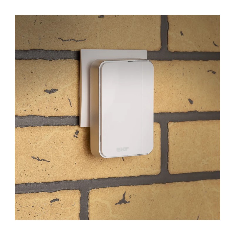 Звонок беспроводной, в розетку, с кнопкой, 51 мелодия, с/инд, IP44