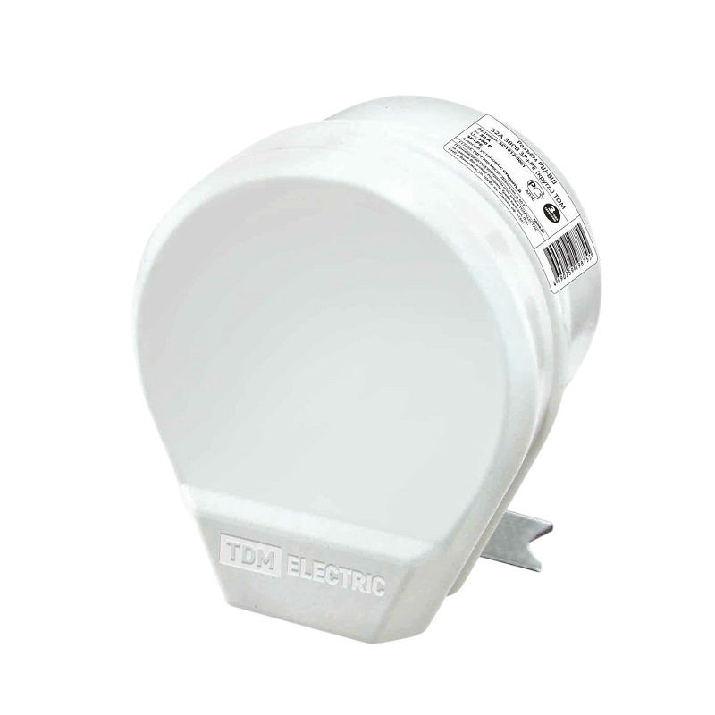 Разъем для плит РШ-ВШ (розетка+вилка) 32А, 230В, 2Р+РЕ, с/у, белый