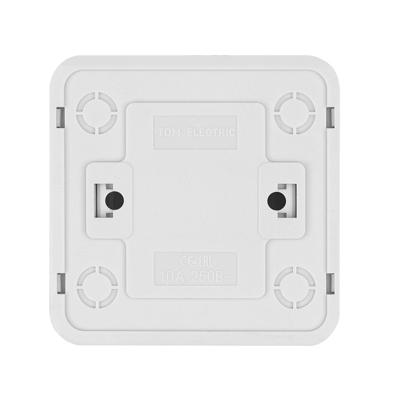 Переключатель о/у Ладога SQ1801-0005, 1 клавиша, б/инд, белый