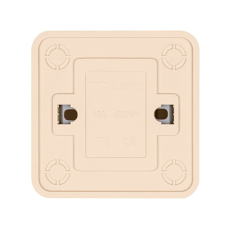 Переключатель о/у Ладога SQ1801-0006, 1 клавиша, б/инд, слоновая кость