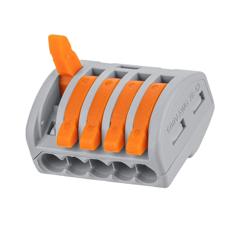 Клемма с рычажком 222-415 без пасты, 5 проводов 0,1-2,5 мм2 (5 шт.)