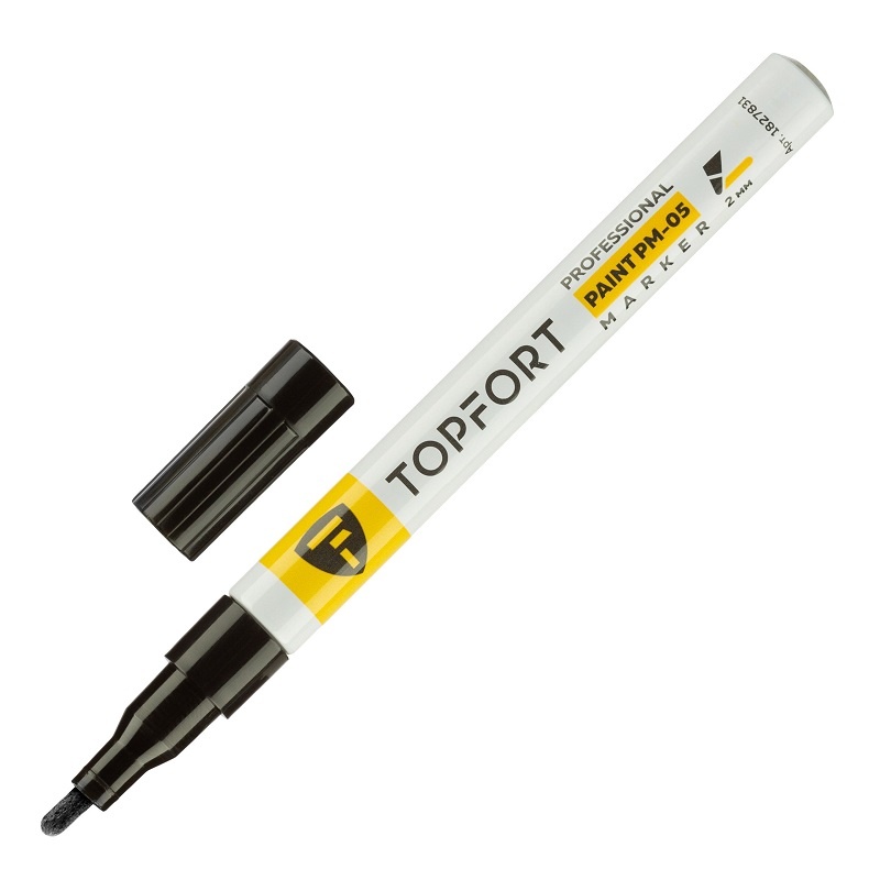 Маркер лаковый Topfort Paint черный 2 мм
