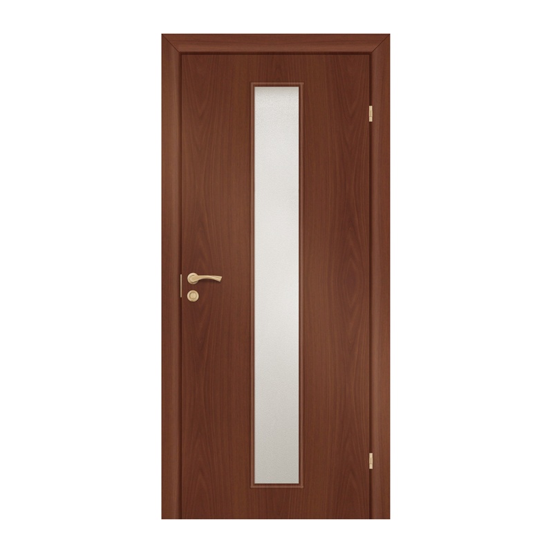 Полотно дверное Olovi, со cтеклом, итальянский орех, б/п, с/ф (L2 800х2000 мм)