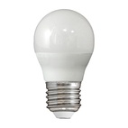 Лампа светодиодная LED E27, шар G45, 6Вт, 4000К, хол. белый свет