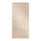 Полотно дверное Olovi Канзас, со стеклом, беленый дуб, б/п, б/ф (600х2000 мм)
