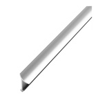 Уголок внутренний под плитку, анодированный алюминий, серебро (2,7 м х 7-10 мм)