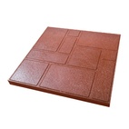 Плитка тротуарная полимерно-песчаная, красная (330х330х20 мм)
