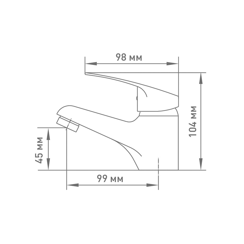 Смеситель для раковины Klip 1203
