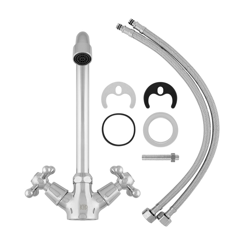 Смеситель для кухни Klip 1405-03, крестообразный маховик
