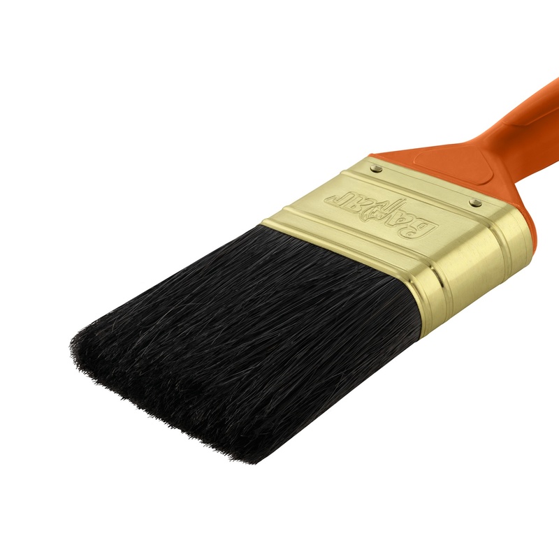 Кисть плоская ВАРЯГ 31223 черная щетина 50 мм