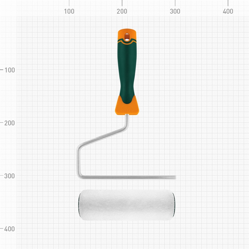 Валик Варяг 32841 микроволокно с бюгелем, ворс 8 мм, 180 мм