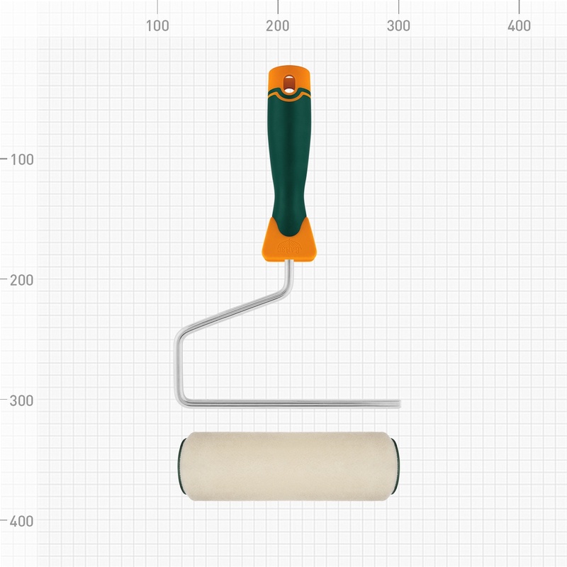 Валик велюр ВАРЯГ 32861 с бюгелем, ворс 4 мм, 180 мм