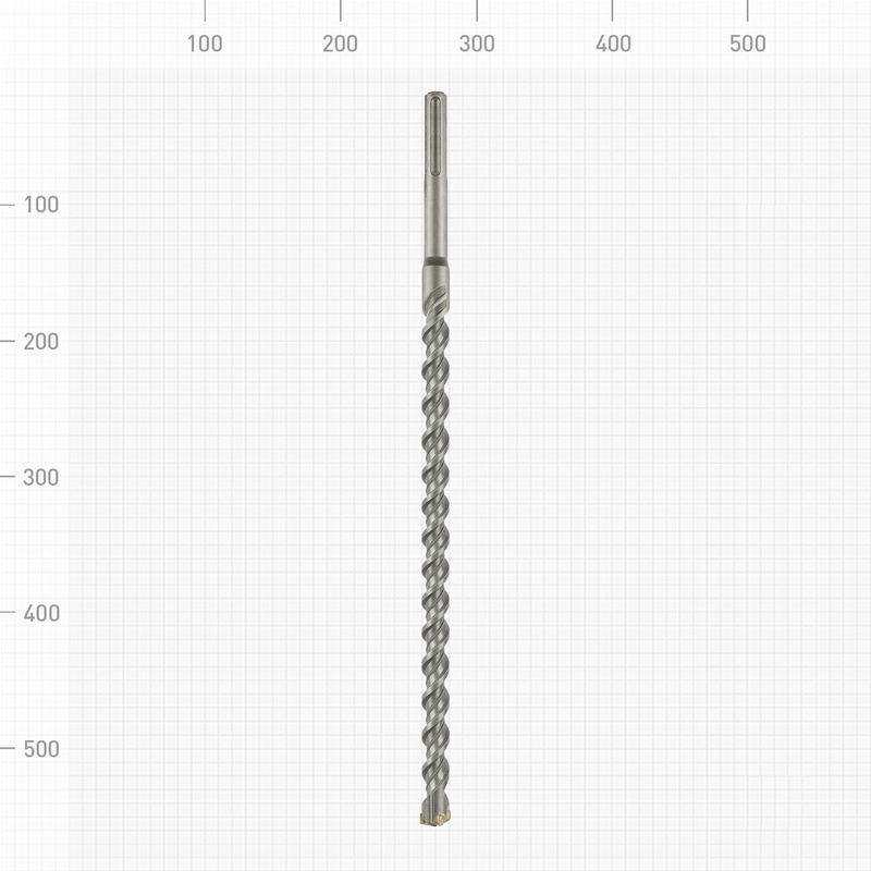 Бур Trigger 88008 SDS-Max (двойная спираль, 4 резца), 22х415/540 мм