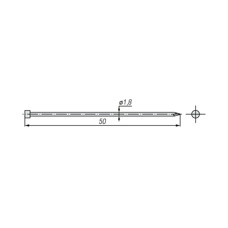 Гвоздь финишный SWFS DIN1152 1,8х50 (25 кг)