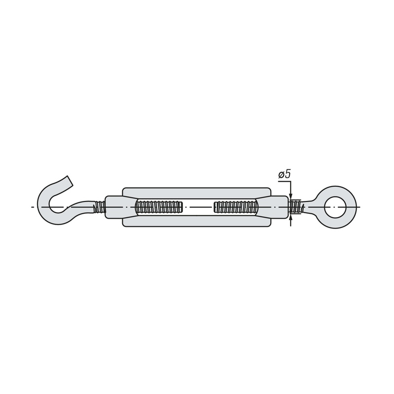 Талреп (крюк-кольцо) SWFS DIN1480 М5 (2 шт)
