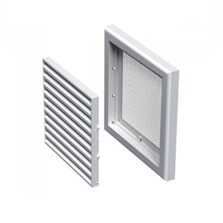 Решетка Vents 187х187 мм МВ121с, с москит. сеткой, пластик