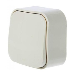 Выключатель о/у Quteo 782230, 1 клавиша, б/инд, бежевый