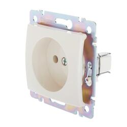 Розетка с/у Valena 695611, 1 гнездо, б/з, бежевая