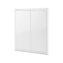 Люк ревизионный пластиковый, 2 створки, 400х400 мм