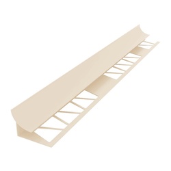 Уголок внутр. под плитку, пластик, слоновая кость (2,5 м х 9-10 мм)