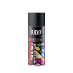 Эмаль акриловая Kudo KU-A9005M чёрная матовая (0,52 л)
