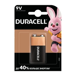 Батарейка алкалиновая Duracell, тип 6LR61/Крона, 9В